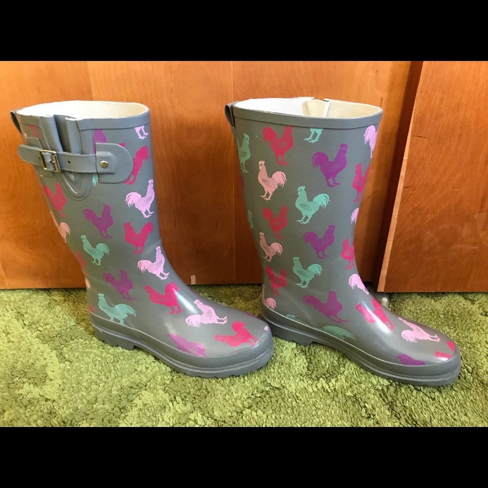 Chicken rain boots
